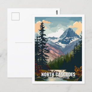 North Cascades National Park Washington USA Postkarte