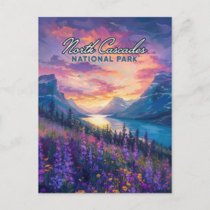 North Cascades National Park Washington Vintage-De Postkarte