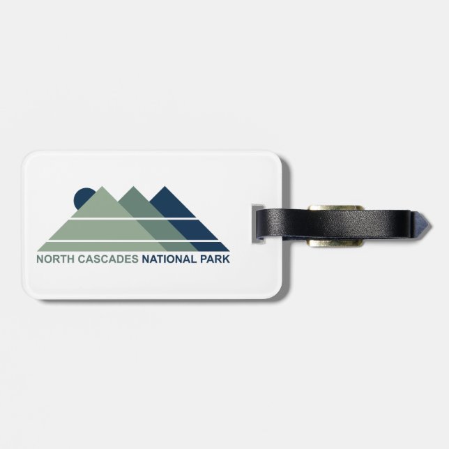 North Cascades Nationalpark Gepäckanhänger (Rückseite horizontal)