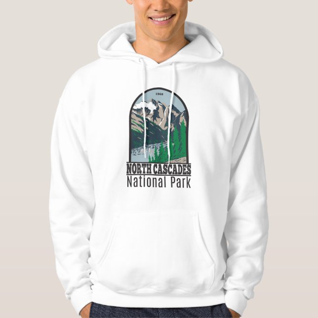 North Cascades Nationalpark Mount Triumph Vintag Hoodie (Vorderseite)