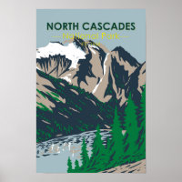 North Cascades Nationalpark Mount Triumph Vintag