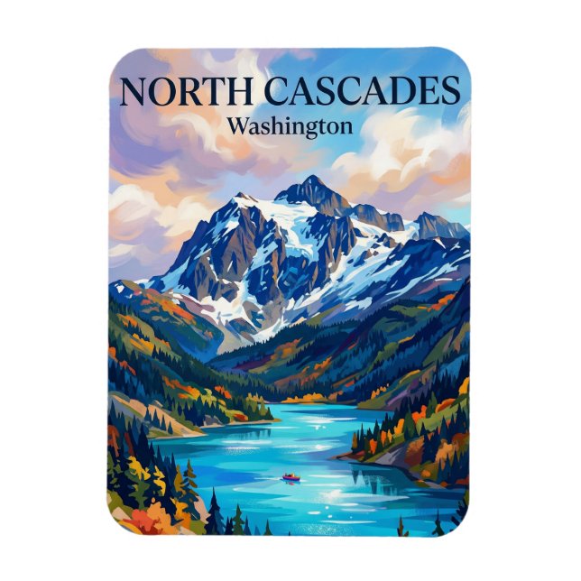 North-Cascades-Nationalpark Washington Magnet (Vertikal)