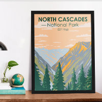 North Cascades Nationalpark Washington Vintag