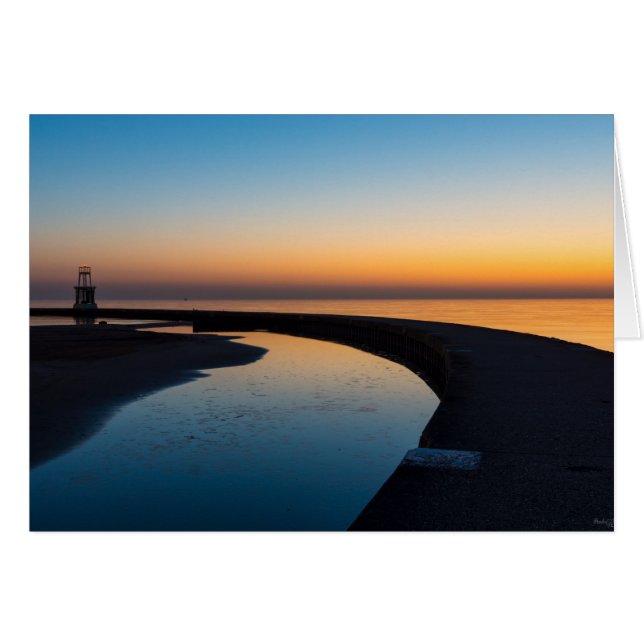 North Chicago Lighthouse Dawn (Vorderseite (Horizontal))