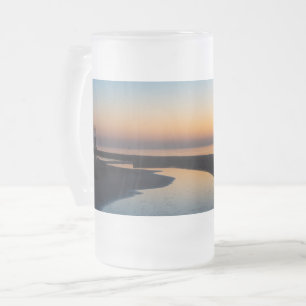 North Chicago Lighthouse Dawn Mattierte Tasse