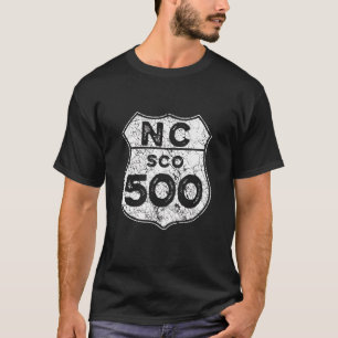 North Coast 500 Schottische Küste Vintage-Fahr-Emb T-Shirt