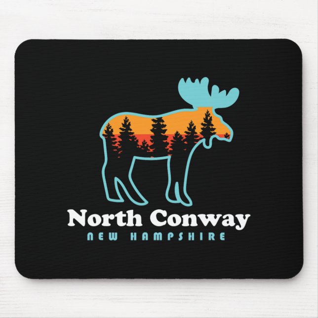 North Conway New Hampshire Moose Mountains  Mousepad (Vorne)
