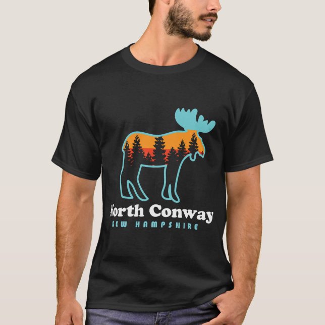 North Conway New Hampshire Moose Mountains  T-Shirt (Vorderseite)