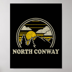 North Conway New Hampshire Nh T-Shirt Vintage Hiki Poster