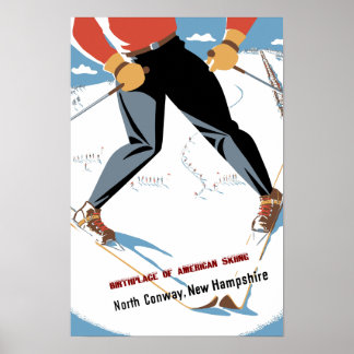 North Conway, New Hampshire Reiseplakat Poster