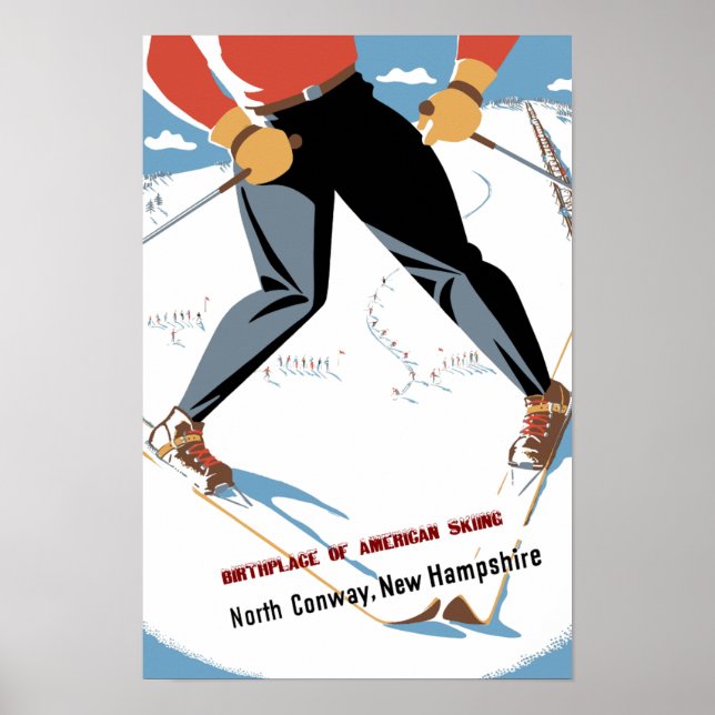 North Conway, New Hampshire Reiseplakat Poster (Vorne)