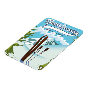 North Conway New Hampshire, zum Skifahren Magnet