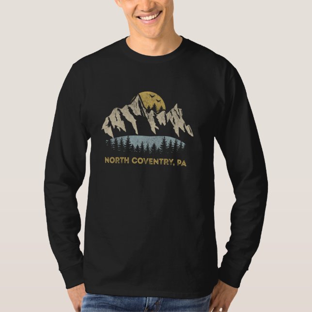 North Coventry Pennsylvania Mountain Sunset Sunris T-Shirt (Vorderseite)