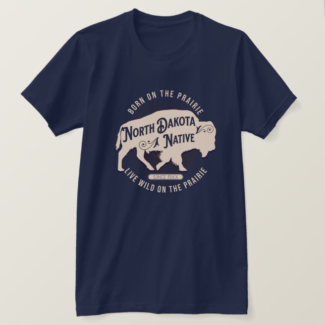 North Dakato Native T-Shirt (Design vorne)