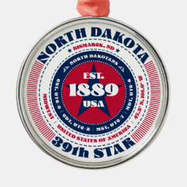 North Dakota 39. Staat Weihnachtsschmuck