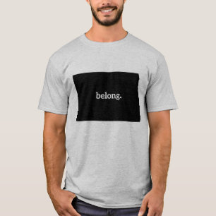 North Dakota Belong Staat Map T-Shirt