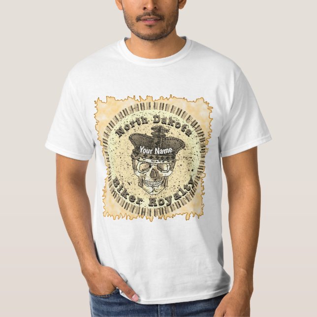North Dakota Biker  T-Shirt (Vorderseite)