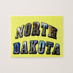 North Dakota Bildtext Puzzle