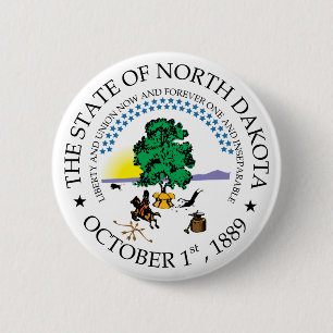 North Dakota Button