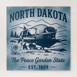 North Dakota der Peace Garden State Puzzle
