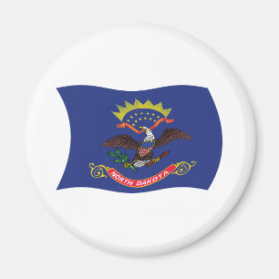 North-Dakota-Flaggenmagnet Magnet