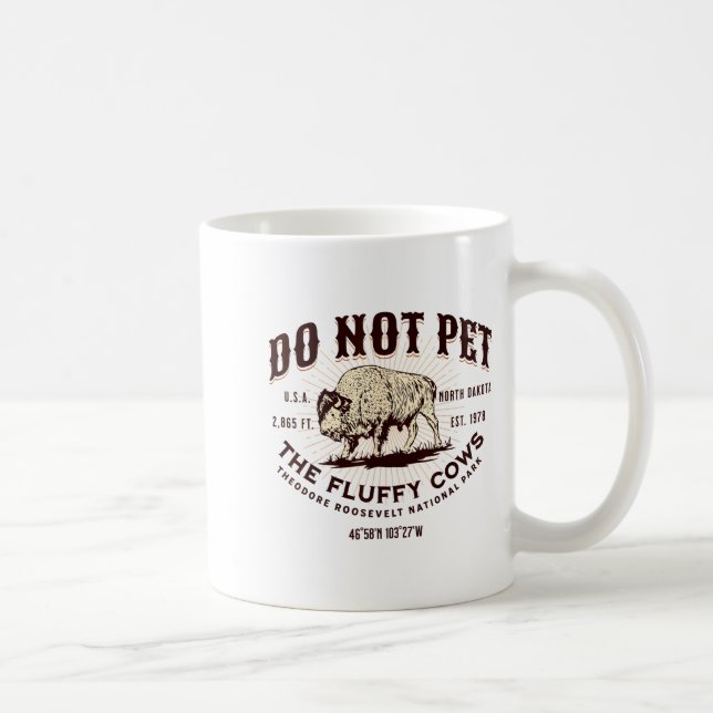 North Dakota Funny Bison Quote Buffalo Souvenir Do Kaffeetasse (Rechts)