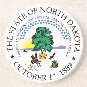 North Dakota Getränkeuntersetzer