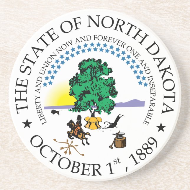 North Dakota Getränkeuntersetzer (Vorne)