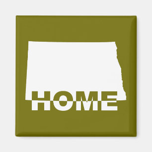 North-Dakota-Heimat-Schrankmagnet fern der Heimat Magnet