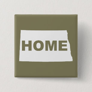 North-Dakota-Heimat-weg-von-Staat-Knopf-Abzeichen- Button