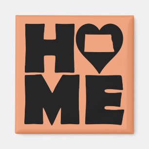 North Dakota Home Heart State Friends Magnet