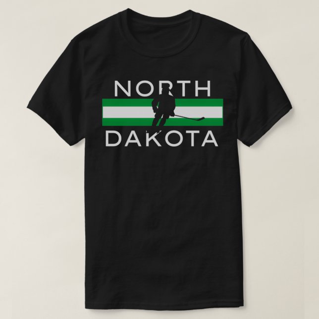 North Dakota Ice Hockey Player Forward Coach Team T-Shirt (Design vorne)