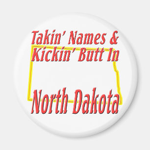 North Dakota - Kickin Hintern Magnet