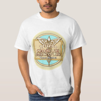 North Dakota Krankenschwester Caduceus  T-Shirt