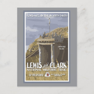 North Dakota, Lewis und Clark Trail, Postkarte