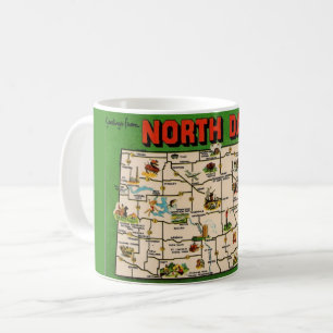 North Dakota Map Tasse