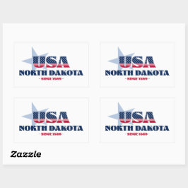 North Dakota My Zuhause Staat Sticker