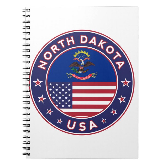 North Dakota Notizblock (Vorderseite)