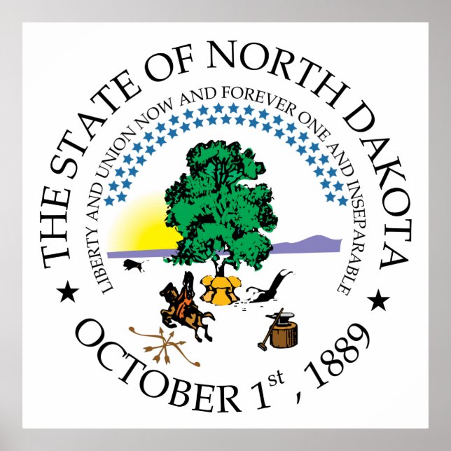 North Dakota Poster (Vorne)