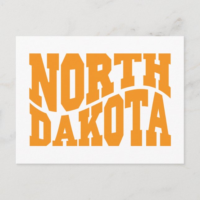 North Dakota Postkarte (Vorderseite)