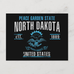 North Dakota Postkarte