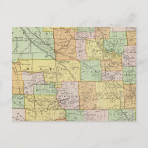 North Dakota Postkarte