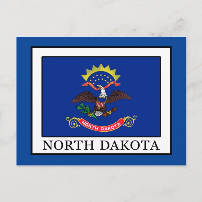 North Dakota Postkarte (Vorderseite)