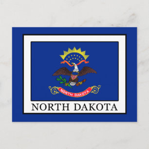 North Dakota Postkarte