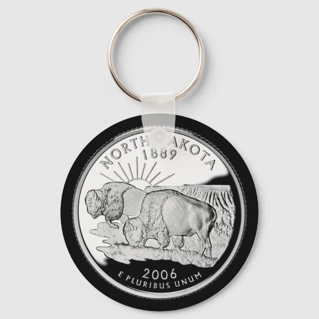 NORTH DAKOTA SCHLÜSSELANHÄNGER (Vorderseite)