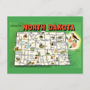 North Dakota Staat Karte