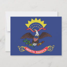 North Dakota State Flag Peace Garden Eagle Postkarte