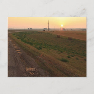 North Dakota Sunrise Postkarte