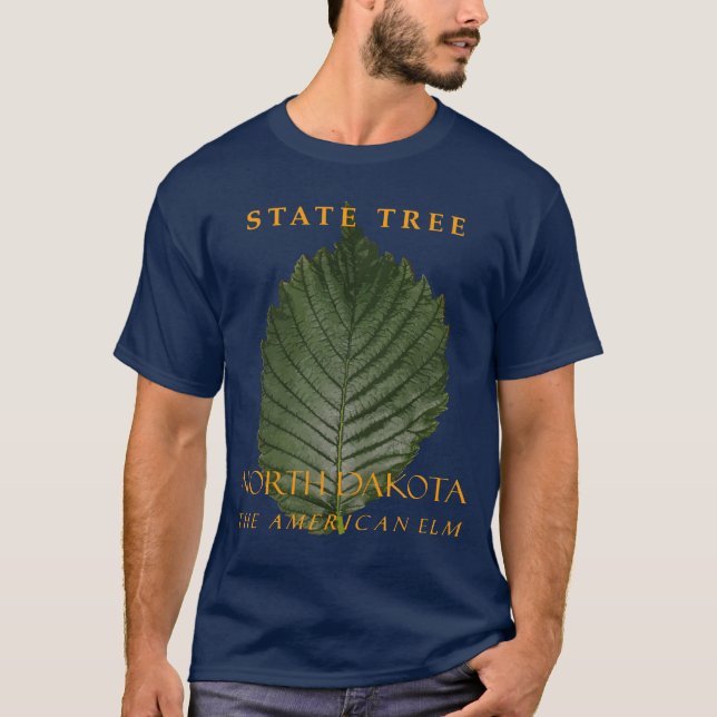 North Dakota Territory Tree The American Elm T-Shirt (Vorderseite)