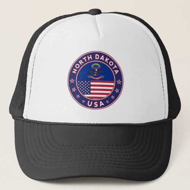 North Dakota Truckerkappe (Vorderseite)